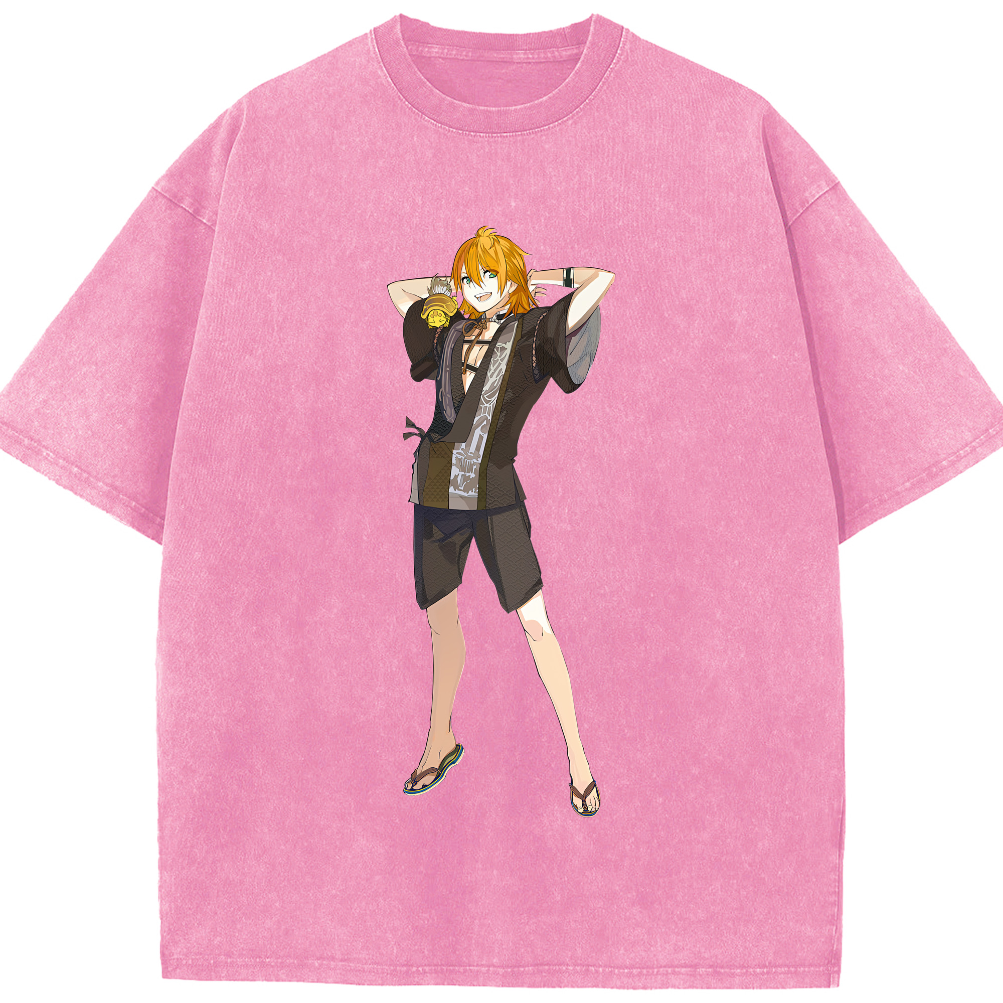 （画像用） 刀剣乱舞 Touken Ranbu 綿100% ヴィンテージ風 半袖Tシャツ（フロントプリント）